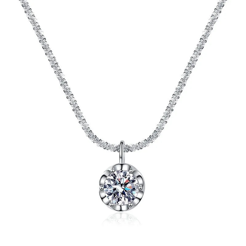 Andara Zircon Pendant Necklace – 925 Sterling Silver Luxury Jewelry