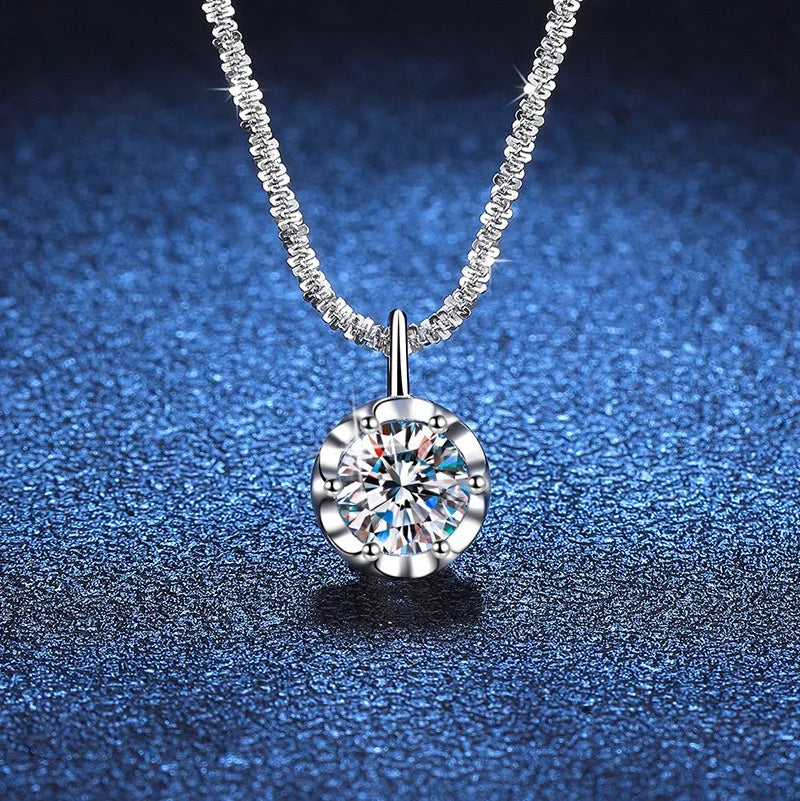 Andara Zircon Pendant Necklace – 925 Sterling Silver Luxury Jewelry